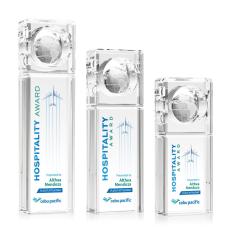 Clear Crystal Globe Award - VividPrint Design - Globe Awards