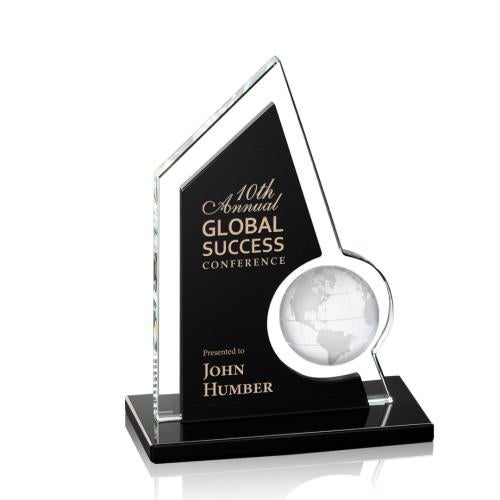 Trophies - Corporate Awards - Globe Awards - Adalina Crystal Globe Award - Elegant Prestige