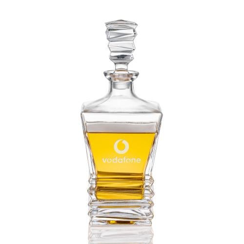 Bentley Crystal Decanter with Zig-Zag Lid Barware Gifts - Decanters - Bentley Crystal Decanter with Zig-Zag Lid