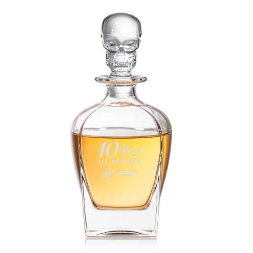 Barware Gifts - Decanters - Delrina Skull Crystal Decanter