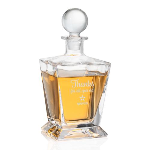 Millwood Crystal Decanter with Sphere Lid Barware Gifts - Decanters - Millwood Crystal Decanter with Sphere Lid