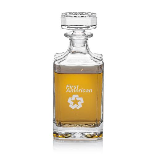 Matlock Decanter - Elegant Cross-Hatch Design Barware Gifts - Decanters - Matlock Decanter - Elegant Cross-Hatch Design
