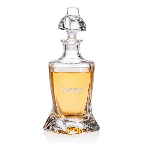 Barware Gifts - Decanters - Seneca Lead-Free Twisted Base Decanter
