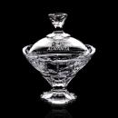 Elegant Crystal Candy Bowl with Lid