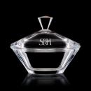 Crystal Torino Candy Bowl with Lid