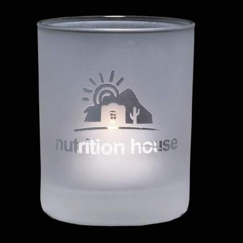 Personalized Gifts - Personalized Frosted Candle Holder - Deep Etch