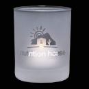 Personalized Frosted Candle Holder - Deep Etch