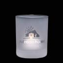 Personalized Frosted Candle Holder - Deep Etch