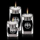Optical Crystal Candleholder Trio Set