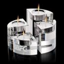 Optical Crystal Candleholders - Set of 4