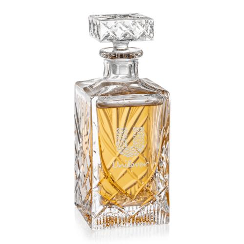 Cavanaugh Crystal Square Decanter Barware Gifts - Decanters - Cavanaugh Crystal Square Decanter