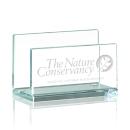 Sure! Here's a product title:

Jade Crystal Business Card Holder