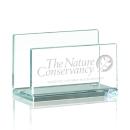 Sure! Here's a product title:

Jade Crystal Business Card Holder