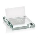Crystal Business Card Holder, Deep Etch