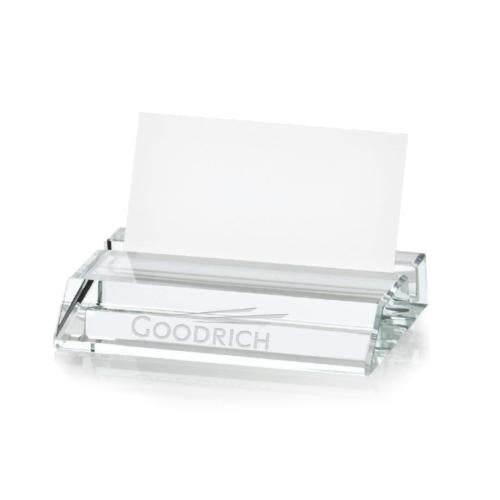 Crystal Greenwich Card Holder Personalized Gifts - Crystal Greenwich Card Holder