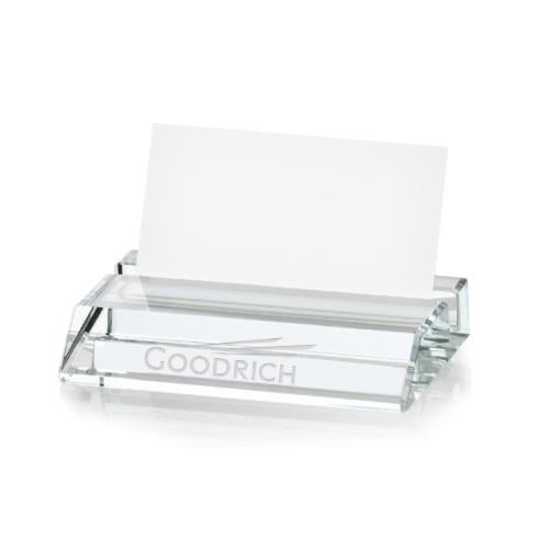 Personalized Gifts - Crystal Greenwich Card Holder