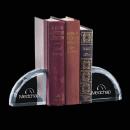 Arch Crystal Bookends - Customizable Elegance