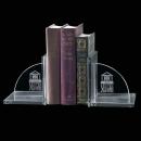Elegant Arch Amberwood Bookends - Deep Etch