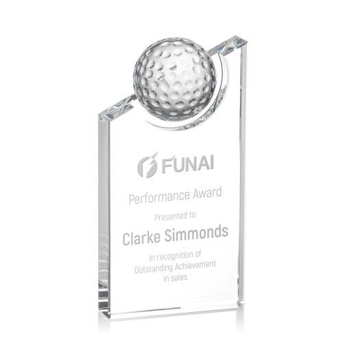 Trophies - Golf Awards and Trophies - Crystal Axis Golf Award for Champions