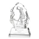 Nomad Golfer Crystal Award - Female Trophy