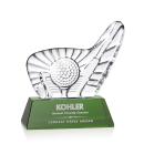 Green Crystal Golf Excellence Trophy