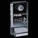 Cavalier Golf Crystal Award with 3D Ball