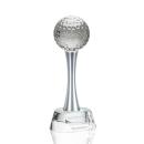 Crystal Golf Globe Award with Etched Base