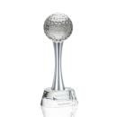 Crystal Golf Globe Award with Etched Base