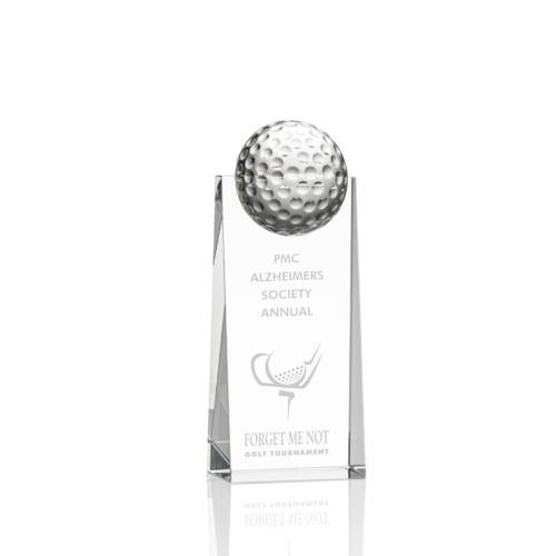 Trophies - Golf Awards and Trophies - Elegant Crystal Golf Champion Award
