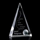 Elegant Crystal Golf Award Trophy - Customizable