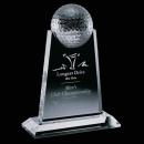 Sure! Here's a suitable product title for the item:

Crystal Golf Globe Award â 3 Sizes Available