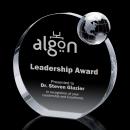 Elegant Crystal Globe Achievement Award