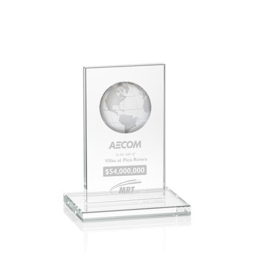 Trophies - Corporate Awards - Globe Awards - Crystal Globe Award - Elegant Corporate Recognition