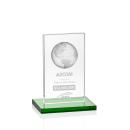 Brannigan Crystal Globe Award - Green Base