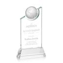 Elegant Crystal Globe Achievement Award