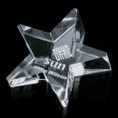 ``` 
Crystal Star Slant Paperweight - Deep Etch Option
```