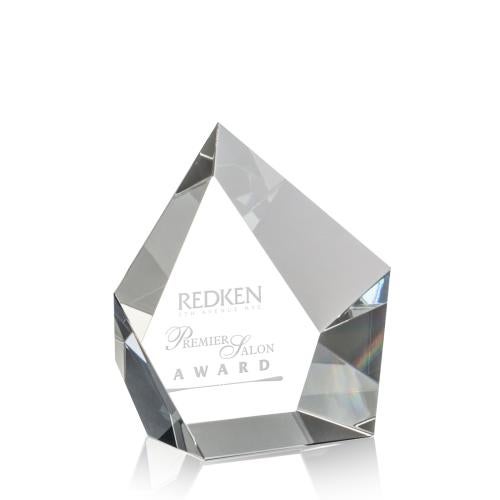 Personalized Gifts - Crystal Facet Paperweight - Elegant Desk Accessory