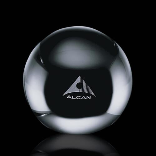 Personalized Gifts - Sure! Here's a product title for you:

Elegant Crystal Globe Award with Etching