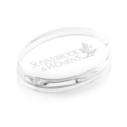 Personalized Gifts - Clear Crystal Bowen Paperweight â Customizable