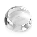 Elegant Crystal Slant Paperweight - Customizable