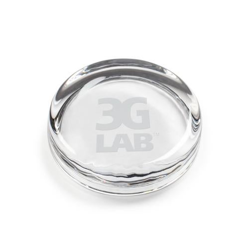 Personalized Gifts - Elegant Crystal Round Paperweight â Customizable