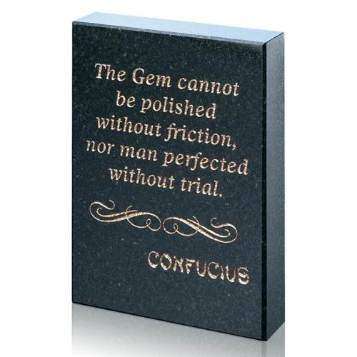Personalized Gifts - Professional Granite Etched Paperweight