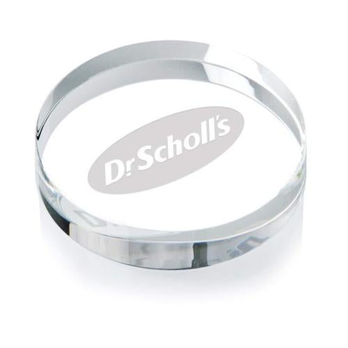 Personalized Gifts - Elegant Round Crystal Paperweight