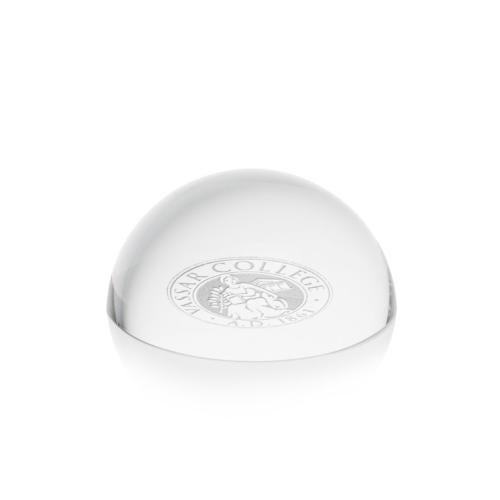 Personalized Gifts - Crystal Dome Paperweight - Customizable Etching
