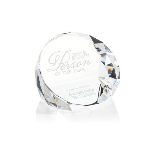 Personalized Gifts - Chiltern Crystal Paperweight - Elegant & Multifaceted