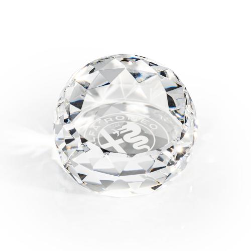 Personalized Gifts - Crystal Driscoll Multifaceted Paperweight