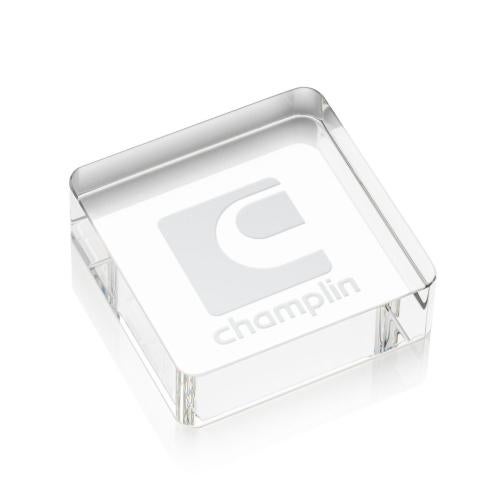 Personalized Gifts - Optical Crystal Dayton Paperweight