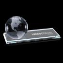 Crystal Globe on Starfire Glass Base