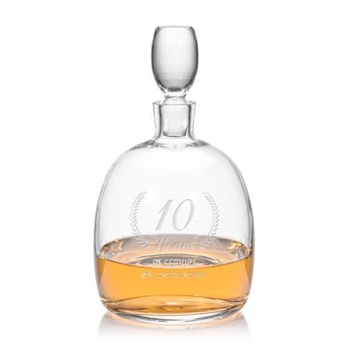 Salerno Crystal Decanter with Stopper Barware Gifts - Decanters - Salerno Crystal Decanter with Stopper
