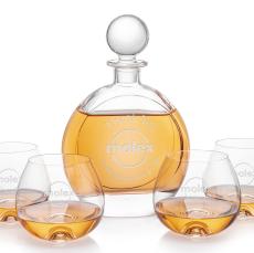 Bonello Crystal Decanter & Glasses Set - Barware Gifts